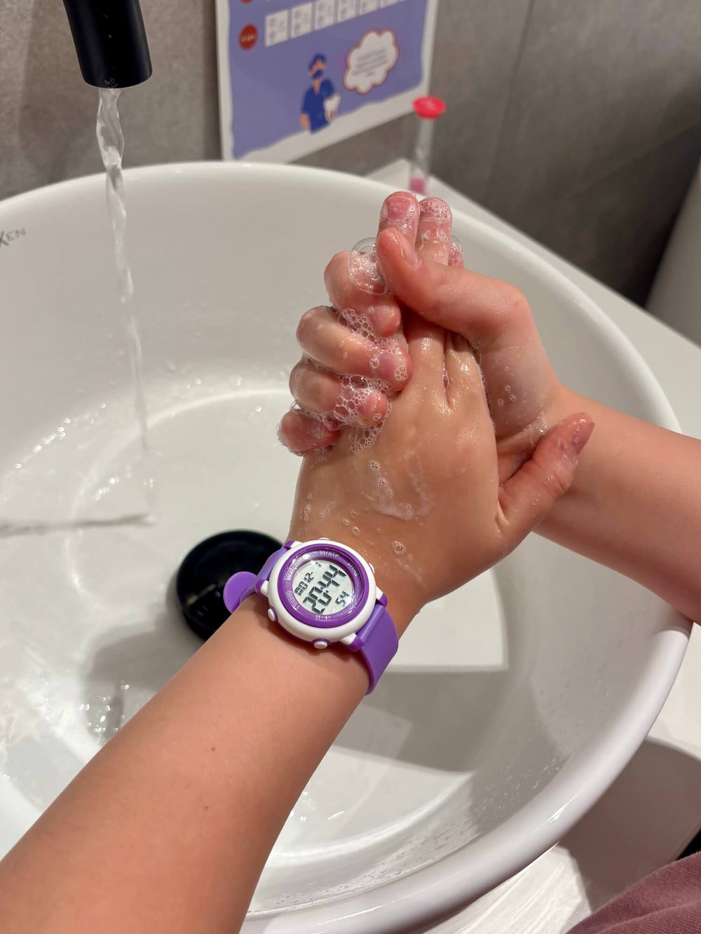Tough, splash-proof, and easy to read